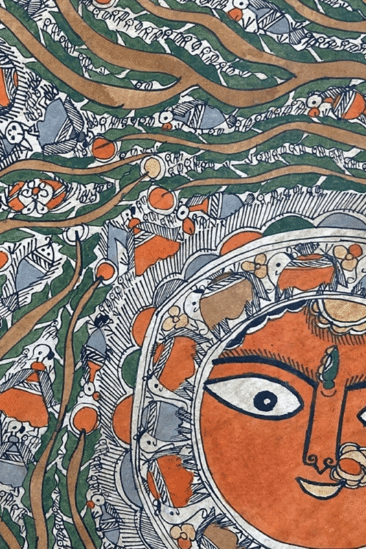 MADHUBANI Painting-Drawing - Tree of Life