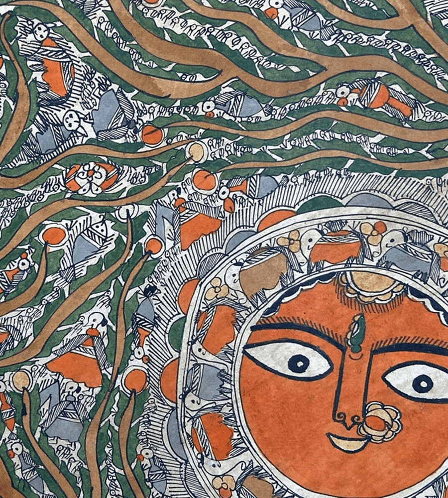 MADHUBANI Painting-Drawing – Tree of Life