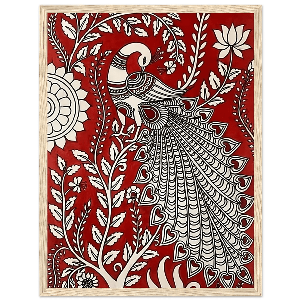 Peacock Elegance Art Canvas