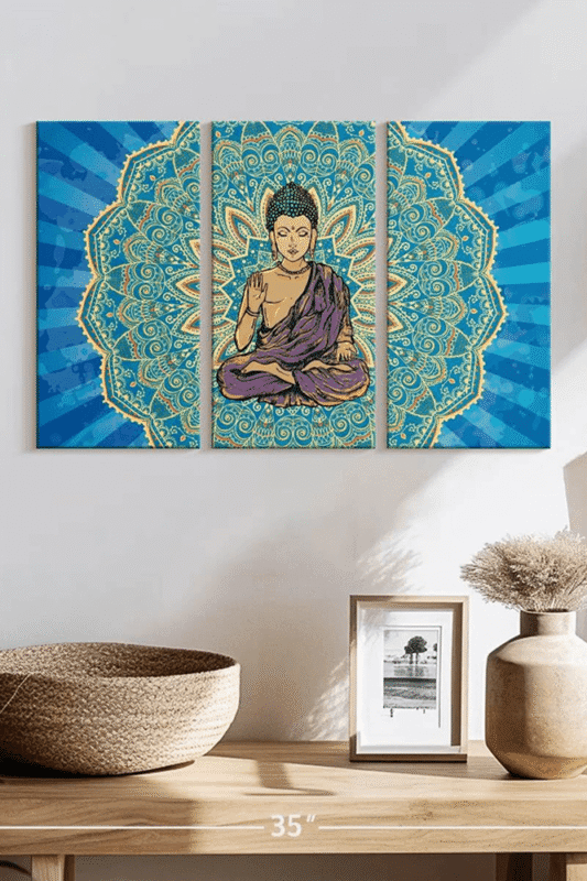 Buddha Triptych Panel Set