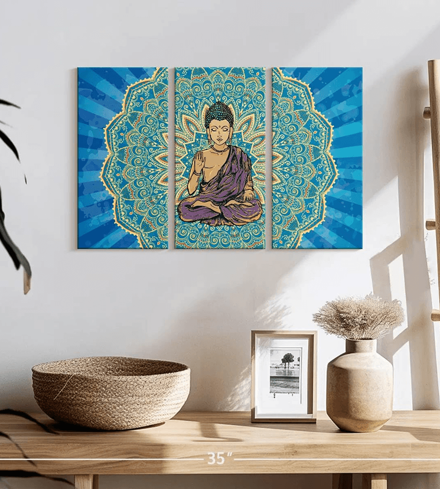 Buddha Triptych Panel Set