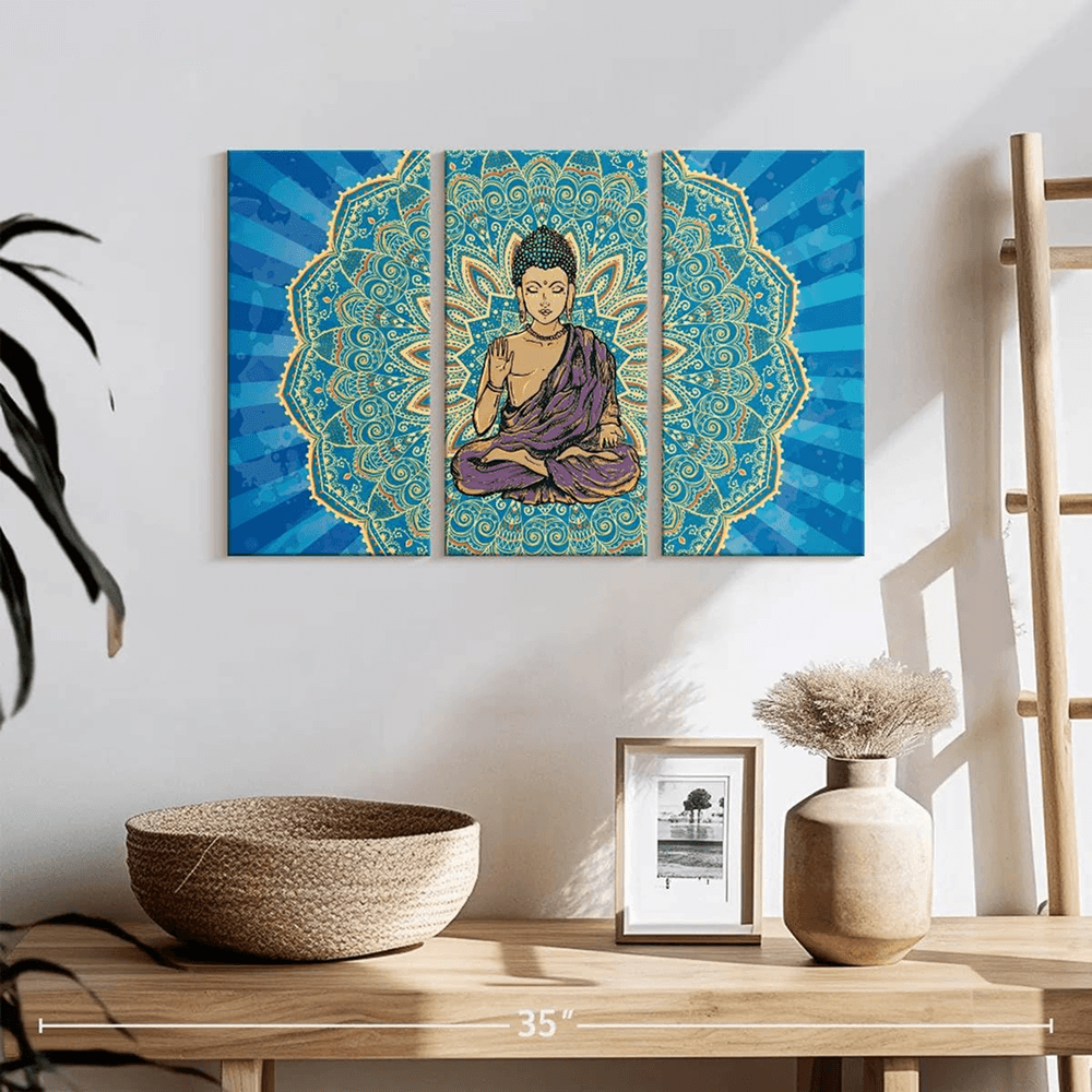 Buddha Triptych Panel Set