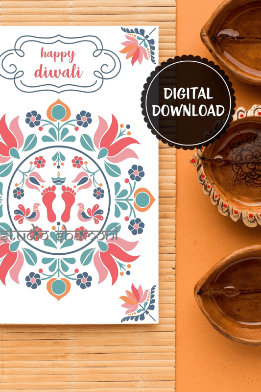 Divine Radiance Digital Diwali Greeting