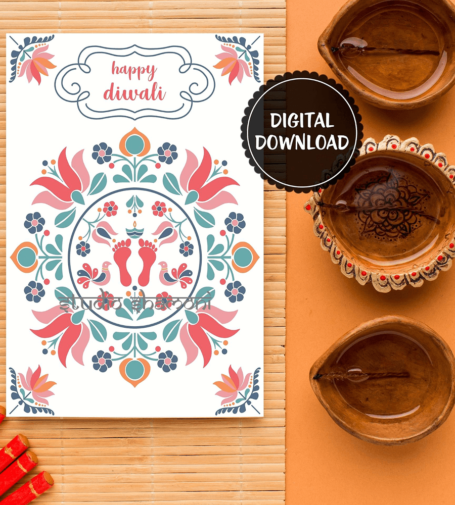 Divine Radiance Digital Diwali Greeting