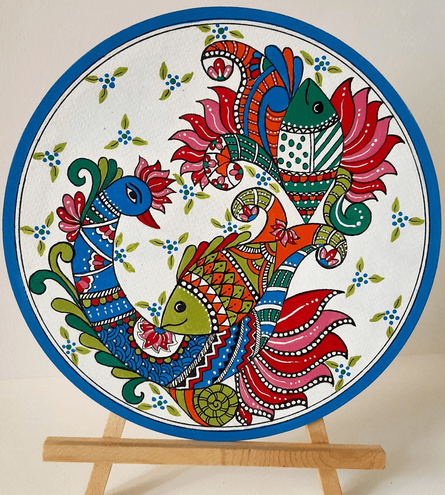 Hand-Painted Decorative Wall Plate