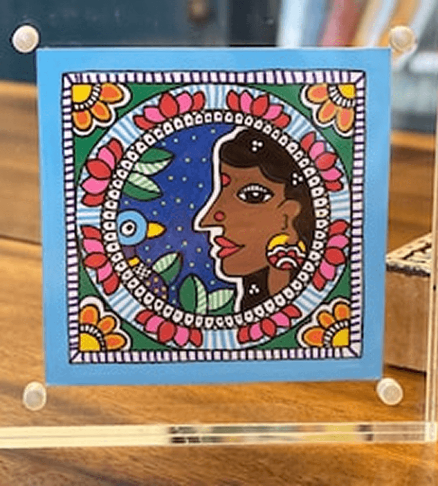 Celestial Muse Mithila Acrylic Block Art