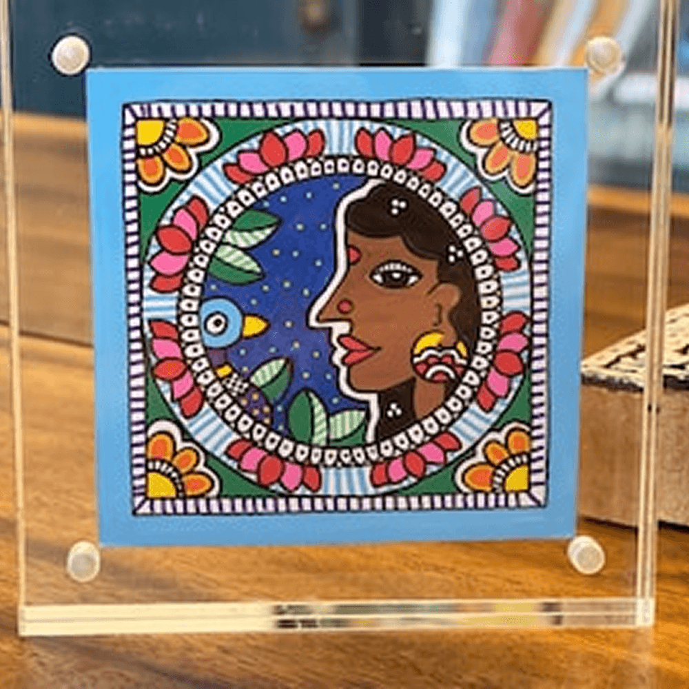 Celestial Muse Mithila Acrylic Block Art