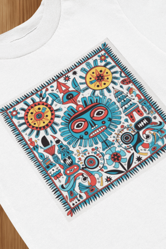 Madhubani T-Shirt | Indian Folk Art