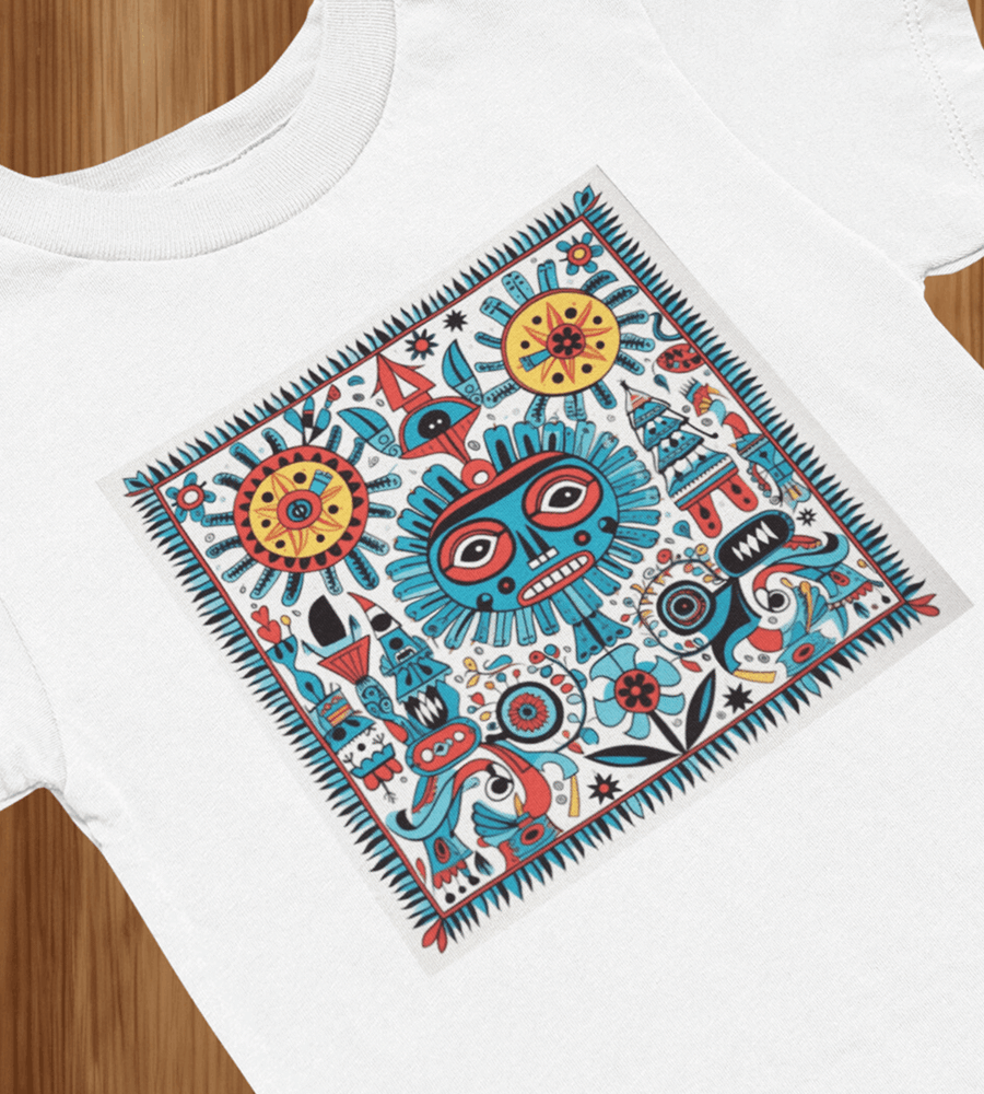 Madhubani T-Shirt | Indian Folk Art