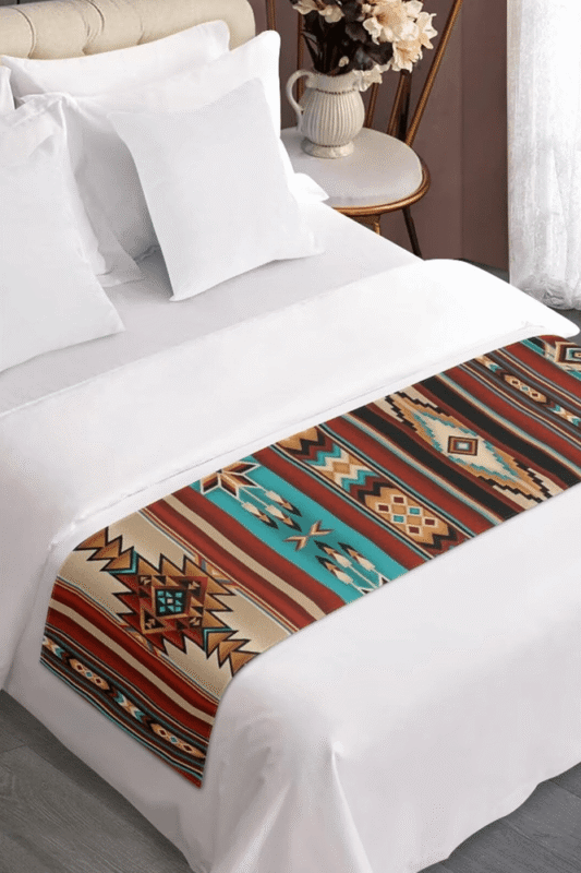 Southwestern Tribal Bed Runner
