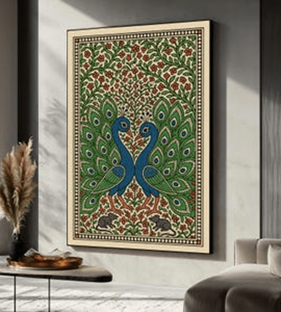 Eternal Bond Peacock Wall Art