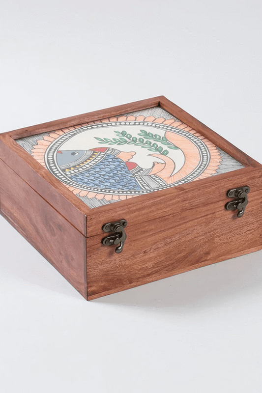 Royal Azure Hand-Embroidered Ethnic Set