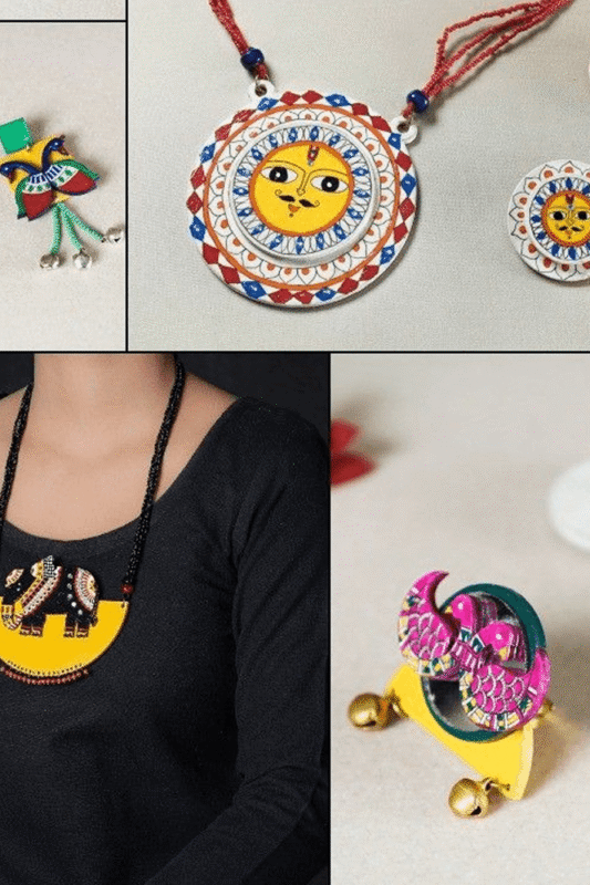 Radiant Surya & Heritage Charm Wooden Jewelry Collection