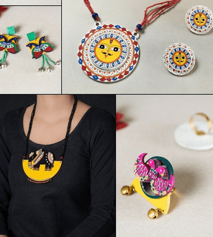 Radiant Surya & Heritage Charm Wooden Jewelry Collection