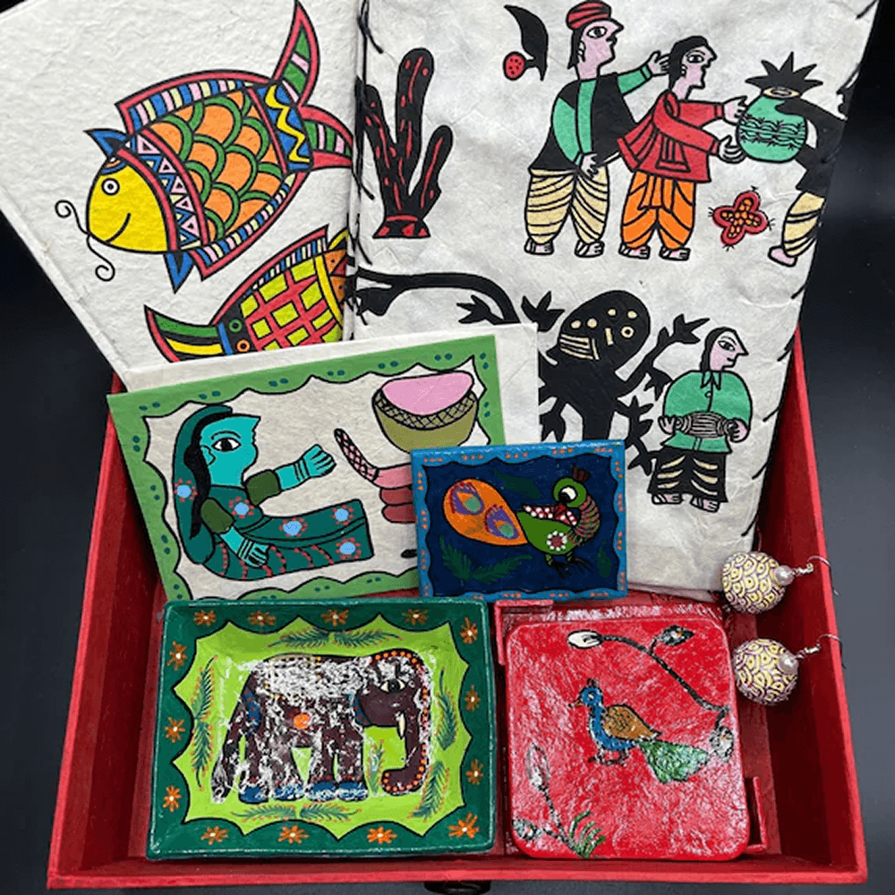 Mithila Art Stationery Gift Box