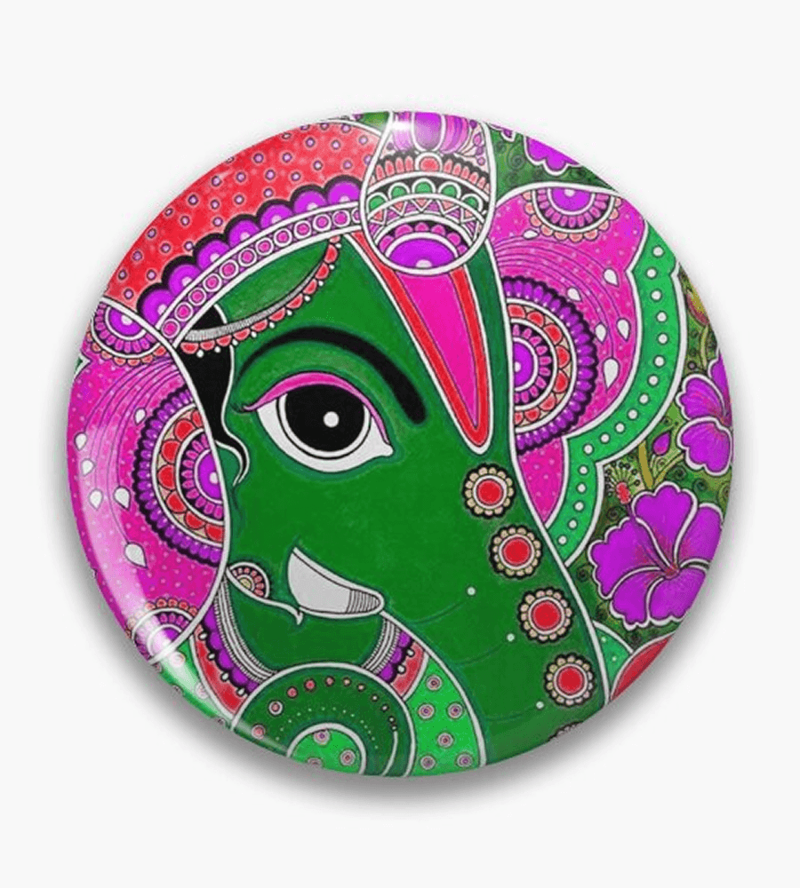 Ganesha’s Blessing Hand-Painted Charm