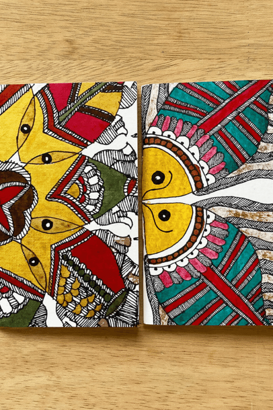 Heritage Motif Hand-Painted Pocket Notebooks