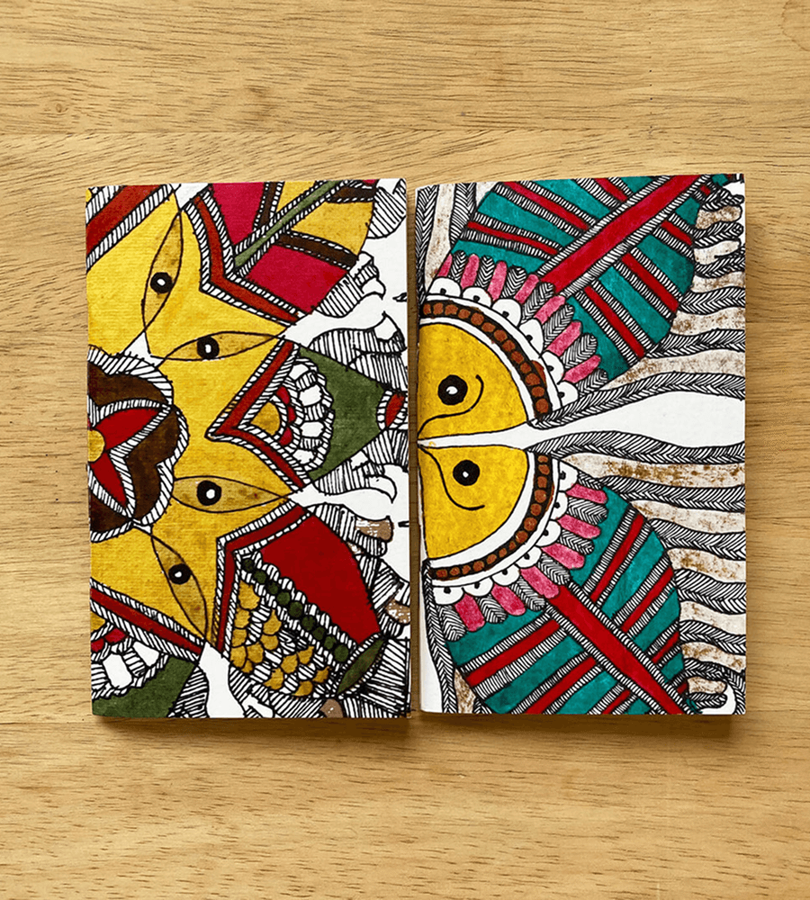 Heritage Motif Hand-Painted Pocket Notebooks