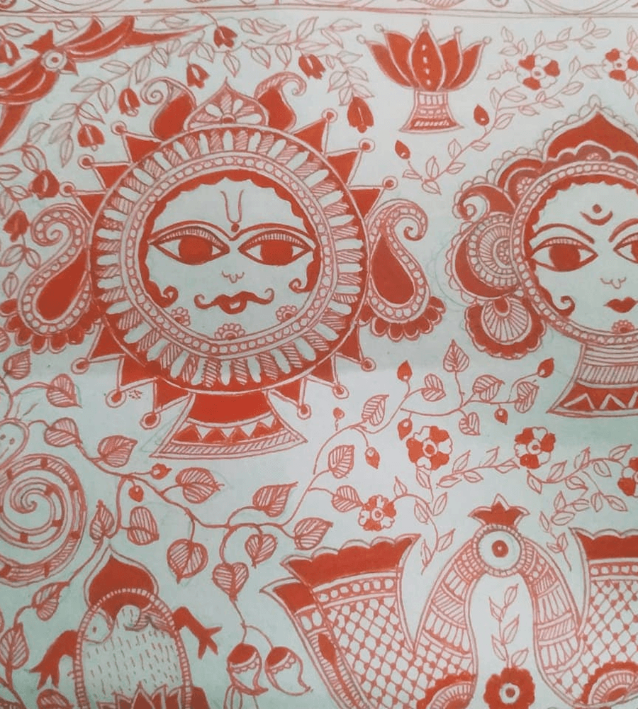 Matsya (Sacred Fish) Wedding Invitation