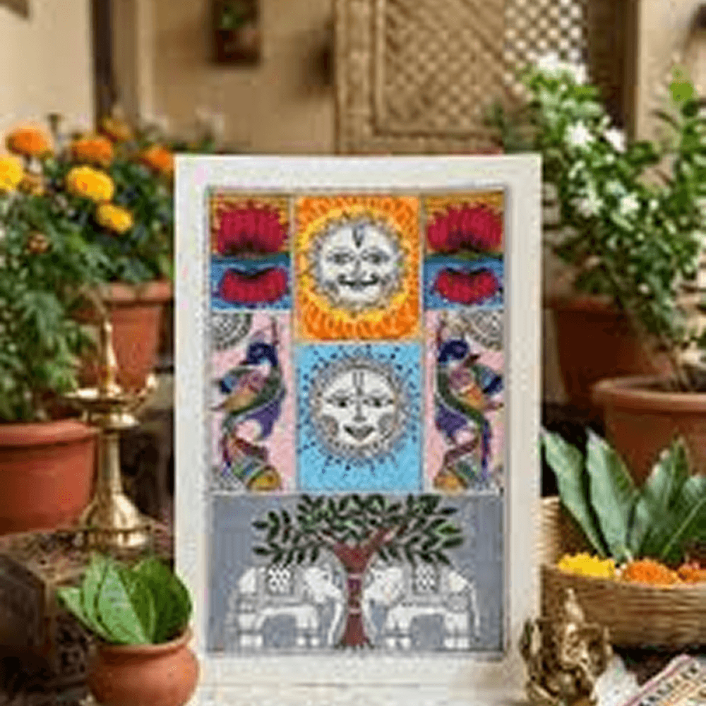 Three-Panel Mithila Harmony Set