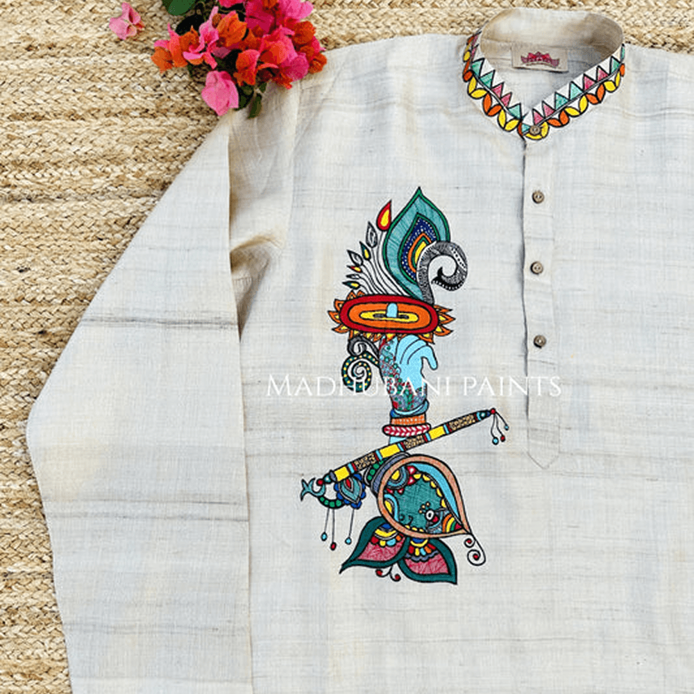 Floral Story Madhubani Kurta