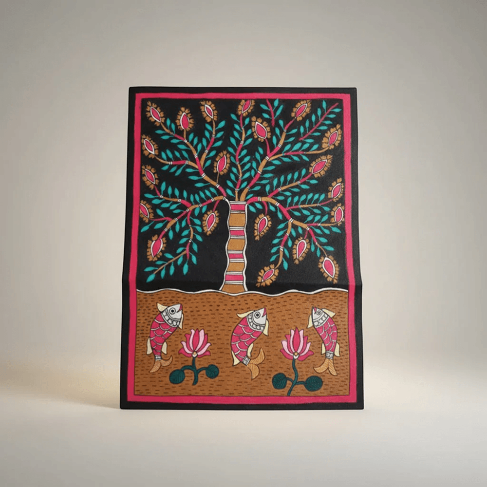 Tree of Life Mithila Wall Art