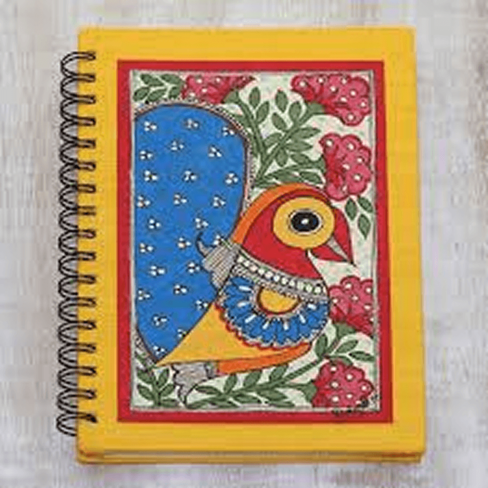 Peacock Motif Art Journal