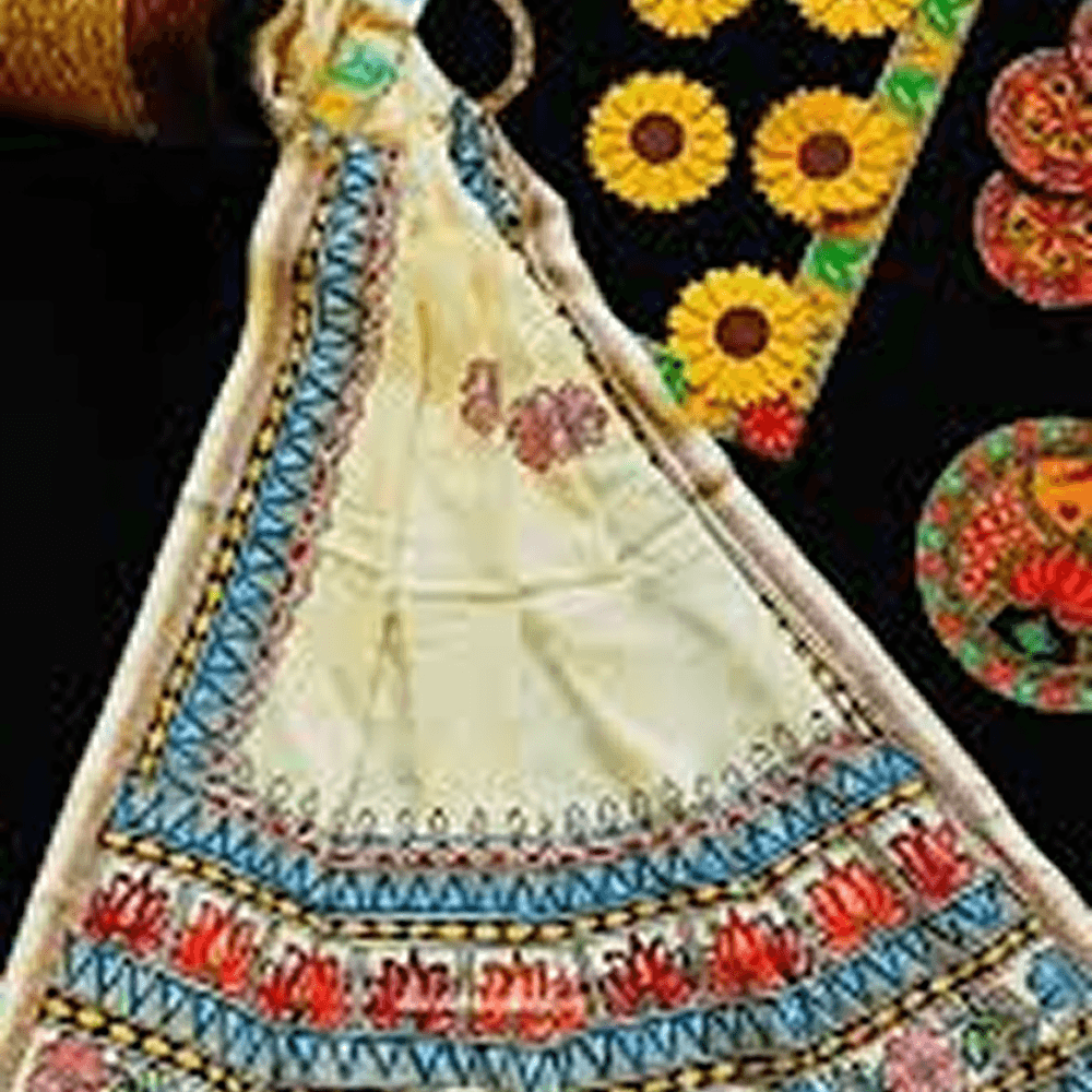 Mithila Elegance Hand-Painted Dupatta