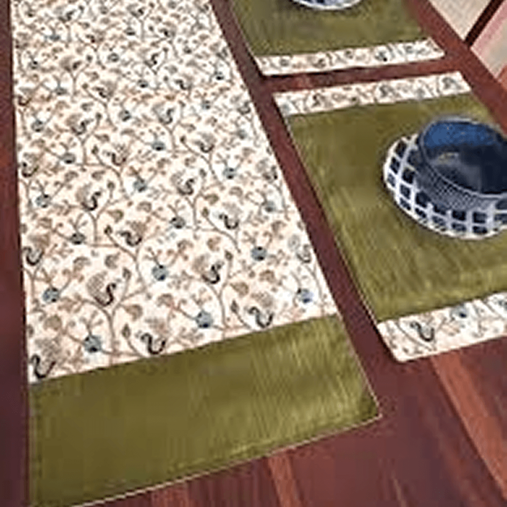 Peacock Garden Dining Mat Set